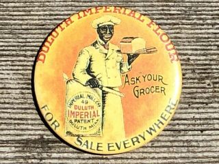 Vintage Duluth Imperial Flour Advertising Pocket Mirror—“for Everywhere”