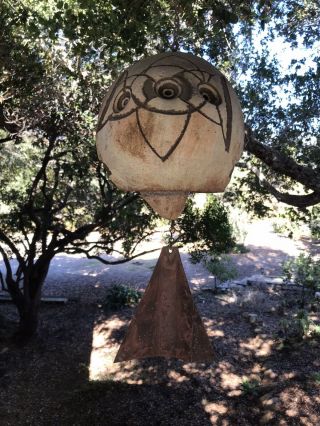 Vintage Cosanti / Paolo Soleri Ceramic & Bronze Wind Chime Bell Signed