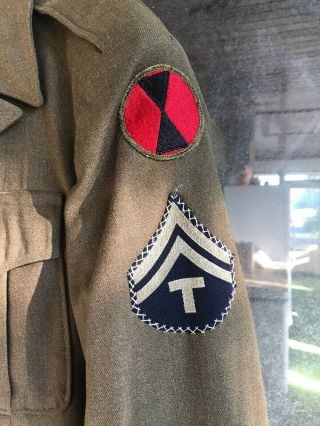 WW2 US 7th Infantry Division Ike Jacket Named (D535 2