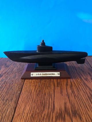 Ww2 Era Uss Carbonero Ss - 337 Navy Solid Bronze Submarine