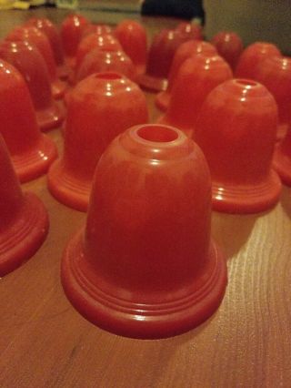 25 Vintage Christmas C7 Red Light Bell Cover 3 " X 3.  5 "