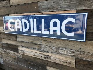 Antique Vintage Old Style Cadillac Sign.