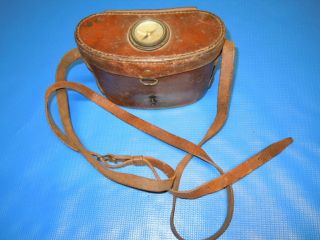 Wwii Us Army Signal Corps Binoculars Bausch & Lomb 30mm 6x Leather Case Compass