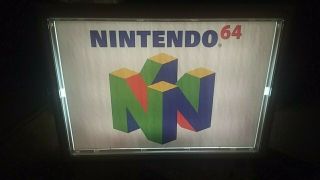 Retro NINTENDO 64 Lighted Store Sign Display N64 2