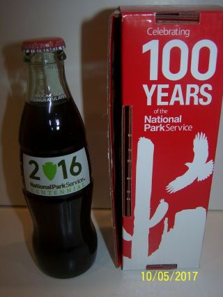 100 Years National Park Services Coca Cola Bottle - Very Rare