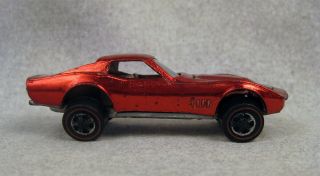 1968 Red Custom Corvette Redline Hot Wheels Mattel US 3
