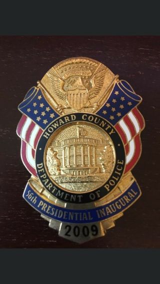 2009 Howard County Inauguration Badge