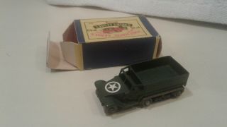 Matchbox Series A Moko Lesney Product No.  49 Army Truck M3 Personnel Carrier