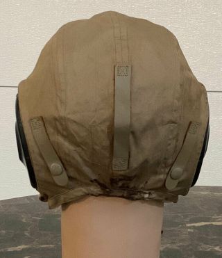 WWII USAAF Army Air Force Type AN - H - 15 Summer Cloth Flight Helmet - SAW COMBAT 3