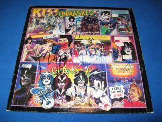 Kiss - Unmasked Lp (ultra Rare Autographed By The Entire Band)