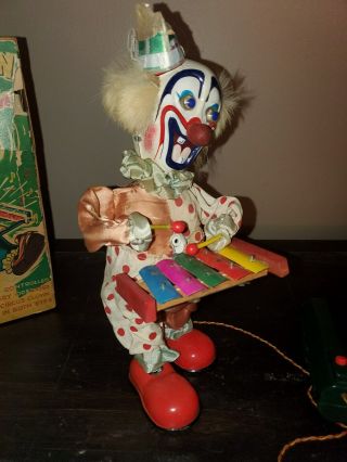 Vintage Battery Operated Blinky The Clown Battery Operated Toy 2