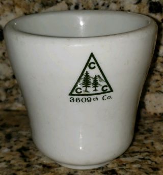Rare 1930’s Ccc Civilian Conservation Corps Mug Company 3609