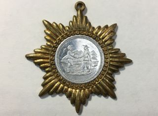 Very Rare 1897 Festival Of Mountain & Plain Medal/ Pendant Colorado Fair Coin