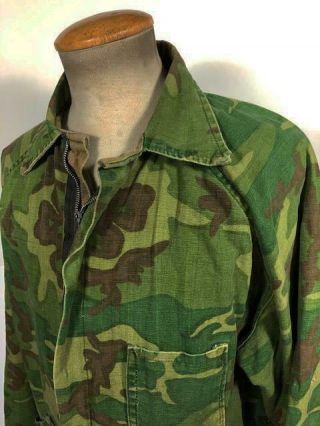 Vintage Vietnam Mitchell Reversible Camo Jacket Shirt Size M/lg Worn