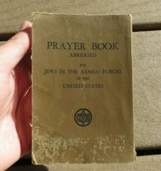 Ww2 Us Army Military Pocket Jewish Bible Torah Prayer Book Hebrew