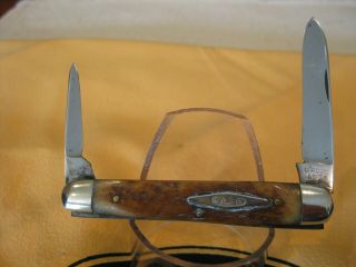 Vintage W.  R.  Case & Sons 1905 - 14 Sleeveboard Pen Knife Rogers Bone Solid