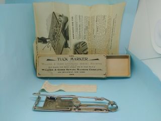 Antique Willcox & Gibbs Tuck Marker Automatic Sewing Machine
