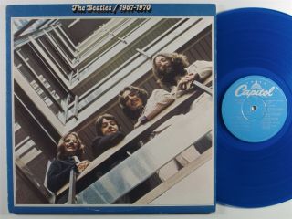 Beatles 1967 - 1970 Capitol 2xlp Vg,  Blue Vinyl Gatefold