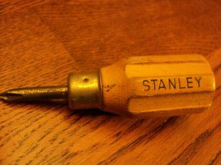 Stanley Vintage Phillips Head Small Wood Handle Screwdriver