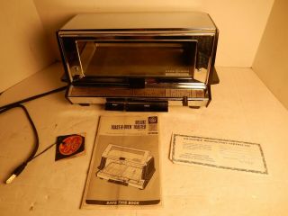 Vintage General Electric Ge Deluxe Toaster Oven Toast - R - Oven T - 93,  Instrct