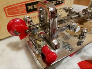 VTG Vibroplex Deluxe Keyer Bug Telegraph Morse Code Ham Radio Serial 207298 2