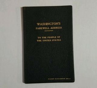 Washington ' s Farewell Address Autographed Book - State Senators - Political - 1943 2