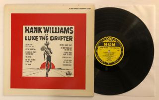 Hank Williams - As Luke The Drifter - 1955 Mono 1st Press (ex) Ultrasonic