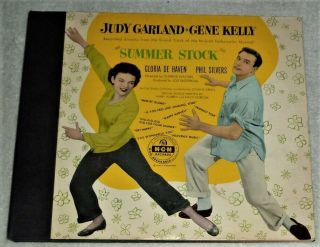 4 X 78 Rpm Shellac Record / Judy Garland & Gene Kelly " Summer Stock " (1950)