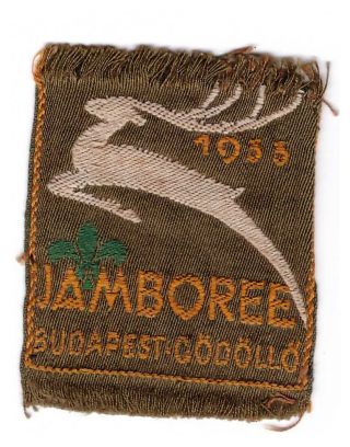 Iv World Boy Scouts Jamboree Participant Badge,  B.  P Metal Card From 1933