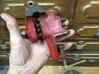 Small Vintage Clamp On Bench Vise With Anvil 2 " Jaw Made In Usa Sim.  To Stanley