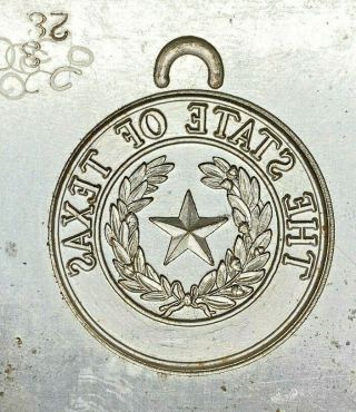 Vintage The State Of Texas Jewelry Mold Fob Charm Bates & Klinke