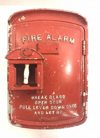 Vintage Holtzer Cabot Fire Alarm Pull Station