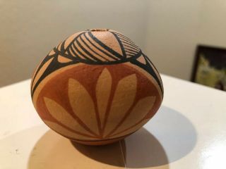 Pueblo Pottery Seed Pot Signed By Artist