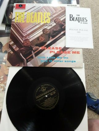 The Beatles Please Please Me Mono Eu Import Vinyl Lp Unplayed Rare Limited