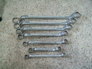 Set Of 7 Forged Steel Deep Offset Box End Wrenches