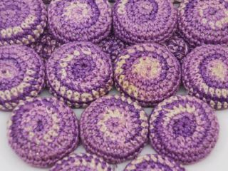 Vtg Bunch Variegated Purple Grapes Crochet Bottle Cap Pot Holder Hot Pad Trivet 2