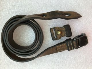 Mauser Wwii German Leather Sling With Kipper