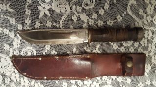 Wwii Cattaraugus 225q Commando Knife With Sheath