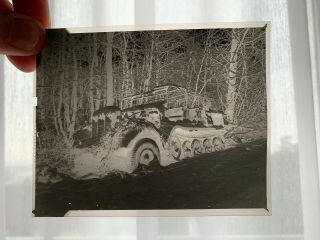 WWII Photo Negative Captured German SdKfz Tank Truck Wehrmacht 2