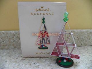 Hallmark 2006 All In for Fun Poker Playing Cards Tree Christmas Ornament 2