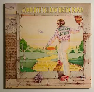 Vtg 1973 Elton John Album Goodbye Yellow Brick Road Vinyl Record 2lp Near