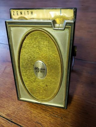 Vintage ZENITH ROYAL 500 Deluxe 8 Transistors Pocket Radio W/ Ad 2