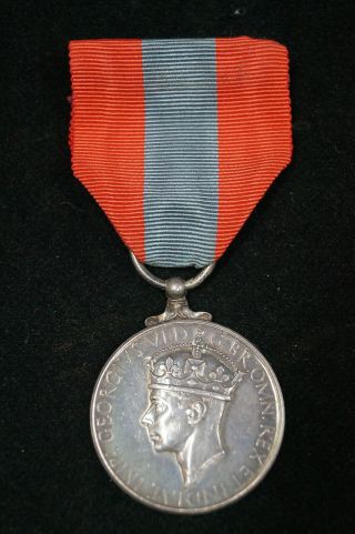 Ww2 Era British Imperial Medal For Faithful Service Named Elliott