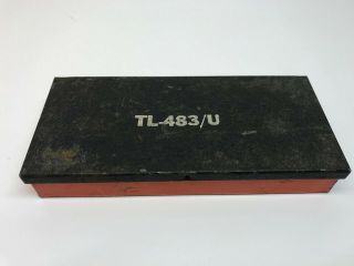 Vintage U.  S.  Army Navy Signal Corps 1/4 " Socket Set Giller Ratchet Case Tl - 483/u