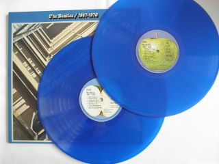 The Beatles 1967 - 1970 Blue Double Album On Blue Vinyl Vinyl Ex,  & Cover Ex