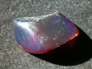 Deep Blue Amber Fossil Gemstone Top Quality 14 Gram Piece