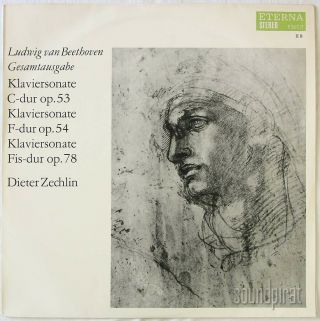 Dieter Zechlin Beethoven Piano Sonatas Op.  53 - 54,  78 Eterna Ed.  1 Stereo 826021 Nm
