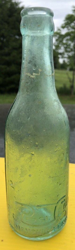 Rare Pepsi Bottle Double Dot Memphis Tennessee Script Straight Sided Pepsi Cola