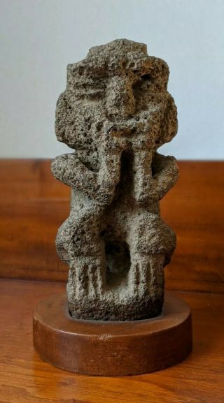 Ancient Pre Columbian Volcanic Stone Carving Costa Rica Shamanic Ritual Figure