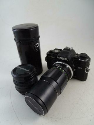 Vintage 35mm Camera Minolta X - 700 Mps Tele Rokkor Pe Lens 1:4.  5 F=200mm Old